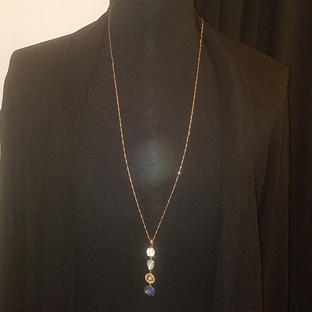 Long Gold Tone Necklace